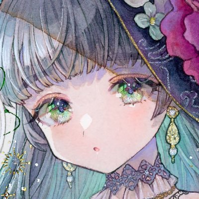 手描きイラスト 原画 和モダン 全身画 乙一氏の作品の装丁画も手掛けるアーティスト羽住都氏の原画展