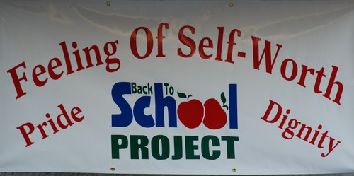 Working together to send every child back to school with pride, dignity, and a sense of self-worth.
