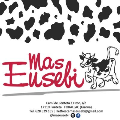 Granja de vaques de llet, produïm i comercialitzem la llet fresca pasteuritzada de les nostres vaques 100% A2A2! 🐮  instagrm : @maseusebi segueix-nos!