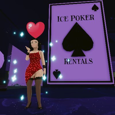 @icepokerrentals, This is a side project to let more ladies play #icepoker. I will start with Lady twitch streamers and DCL creators and take them to play poker