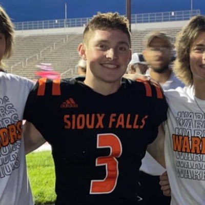 6’0 175lbs — WR/DB — Sioux Falls Washington HS (Class of ‘23) — 4.1 GPA — 39” Vert — tryg.auten@icloud.com