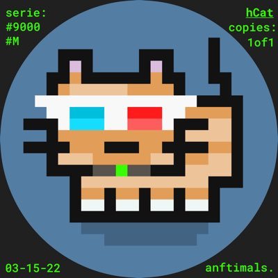 Hey, we are #anftimals™ A revolutionary-pixelated animal group escaping the Zoo 🐱