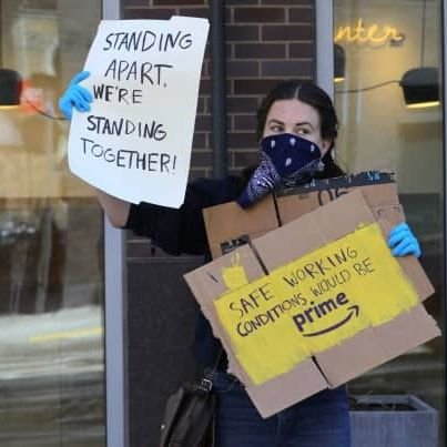 Amazon Fresh employee working to improve workplace conditions and culture.