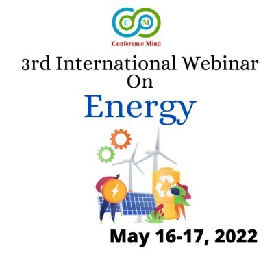 The 3rd International Webinar on Energy is scheduled during May 16-17, 2022.
For more detailed info: https://t.co/HeN02Pnx1C
