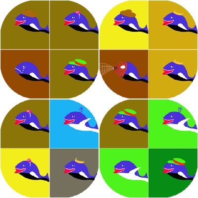 NFT images of whales with 1000 editions.