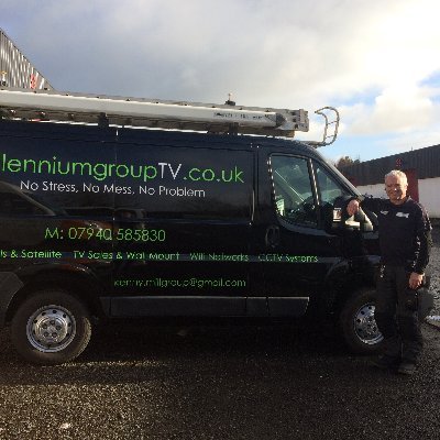 kennymillgroup's profile picture. High Quality TV aerials & satellite equipment supplied, installed & repaired. Kenny & Clare run a family business. Big enough to cope small enough to care.
