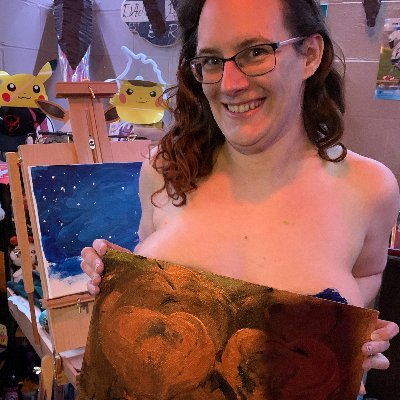 I recently developed a passion for painting but wanted to do something different and fun. All my paintings are breast and nipple made.