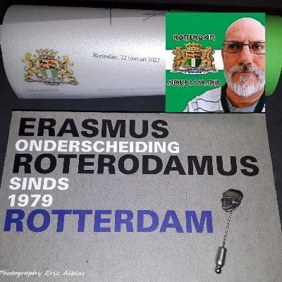 Rotterdam moet Schoon, Heel & Veilig zijn.  Sinds 22-02-2022 Drager van de Zilveren Erasmusspeld Gemeente Rotterdam !