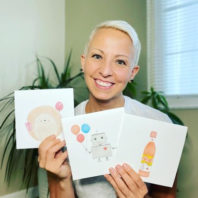 laughs until I snort and loves like crazy, that’s me. oh, I also own a hand drawn greeting card company called “Simple Love Card Shop”.