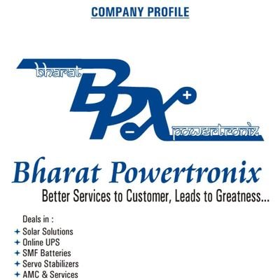 b_powertronix's profile picture. Solar Project | Online UPS | SMF Batteries | Servo Voltage Stabilizers | Energy Management Solutions | Power Protection Devices | IT Solutions