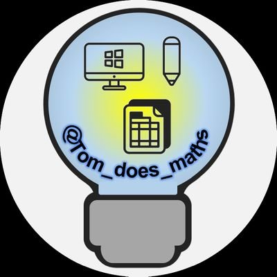 UK Maths teacher, ❤️ Excel! Focused on GCSE resits in FE.
I run Tom-Does-Tech: https://t.co/nCVCH7QnQd
My TES Shop: https://t.co/ylFrXCPLHi