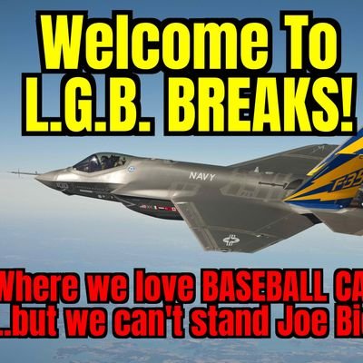 Here at L.G.B. Breaks - Our 💘 for Baseball Cards intersects with our disdain for Joe Biden 🤮.  Lez Go Brandon! Conservative-minded start-up #hobby biz in DFW.