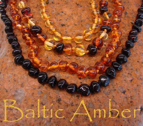 Retail and Wholesale sales of Baltic Amber Teething Necklaces and Jewellery.
