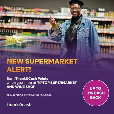 Nigeria's Number 1 SUPERMARKET on twitter.
Shop More Save More.
Same day delivery Within Lagos and Ogun
WhatsApp:08168312602
11,Ogunlana drive Surulere