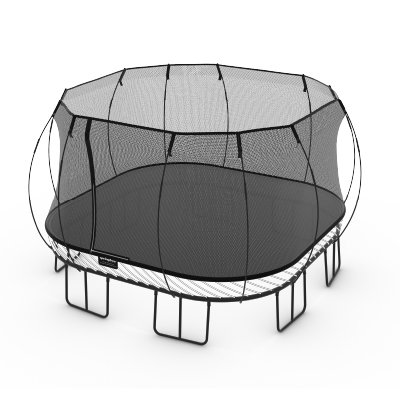 The world's safest, highest quality and longest-lasting trampoline. We engineered the safety, now you engineer the fun!