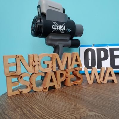 EnigmaEscapesWA's profile picture. Enigma Escapes WA is an immersive environment where a team or group have to work together find clues and solve puzzles in order to complete your mission.