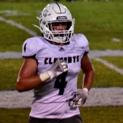 Clements High School. C/O 23. | 6’2 190lbs | RB/LB | Bench 315 | Squat 475 | PC 255 | 3.5 GPA |