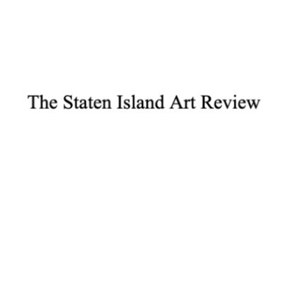 The Staten Island Art Review

ny is gone I must carry youse