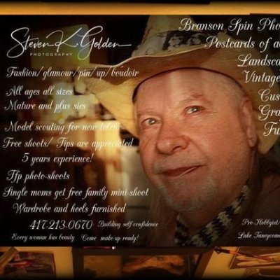 Professional/photographer/hobbyist / Landscapes/postcards on Branson Spin Photography/Steven K. Golden on Facebook mostly looking for new models /tfp/only.