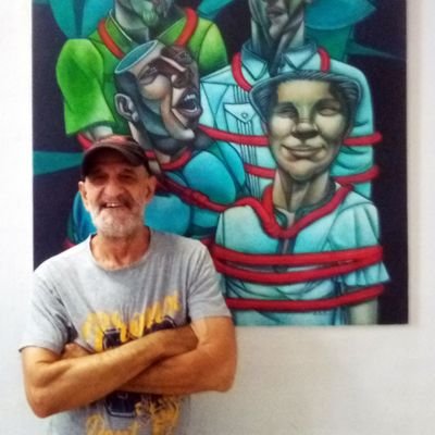 Soy un veterano artista cubano con una larga trayectoria profesional, y obras en el Museo Nacional de Cuba desde 1972.