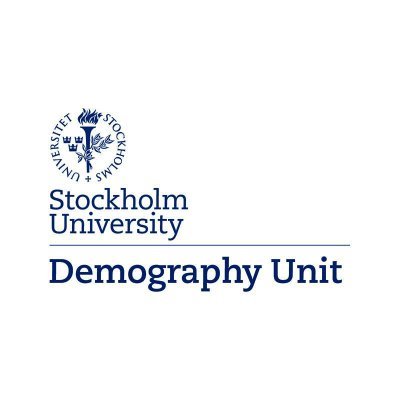 The Stockholm University Demography Unit, Department of Sociology, @Sociologi_SU @Stockholm_uni. Stockholms universitets demografiska avdelning, SUDA.