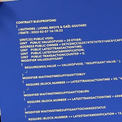 Artwork made of code, JavaScript, #smartcontract, #blockchain, #nft, #web3, #ink and #gold