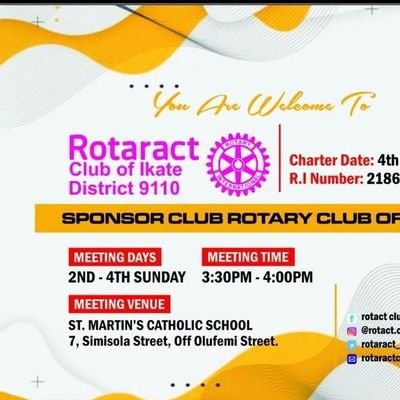 Rotaract is an organisation that unites more than a millions great minds around the world 🌎.    

we serve... to change life