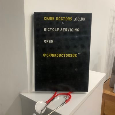 Indy bike shop, specialising in servicing, in NW6. Follow us on insta @crankdoctorsuk. Open 10-6 tues-sat ⚙️