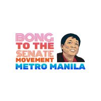 Bong To Senate Movement - Metro Manila(@BongToSenateMM) 's Twitter Profile Photo