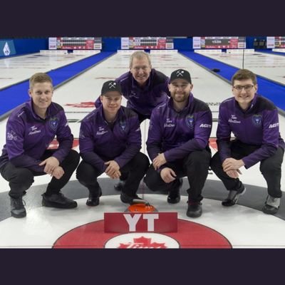 Evan Latos,
Joe Wallingham,
Trygg Jensen,
Thomas Scoffin.    

      Whitehorse Curling Club