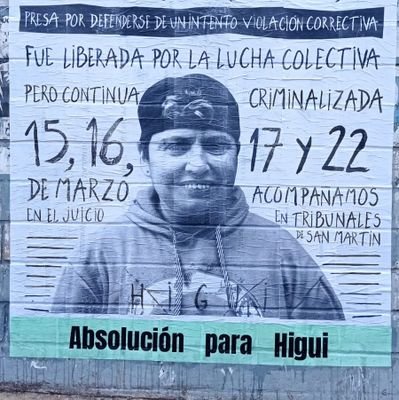 Asamblea por la absolución de Higui. Basta de crímenes de lesbotranstravestiodio. El Estado es responsable. #AbsoluciónParaHigui
#YoTambiénMeDefenderíaComoHigui