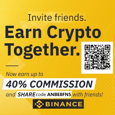 Join Binance via the link or use ANBE8FN5 code when registering your account
https://t.co/0myBGLa8oE…