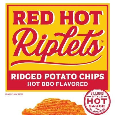 Old Vienna Red Hot Riplets Hot Barbecue Flavored Potato Chips 5.0 Oz