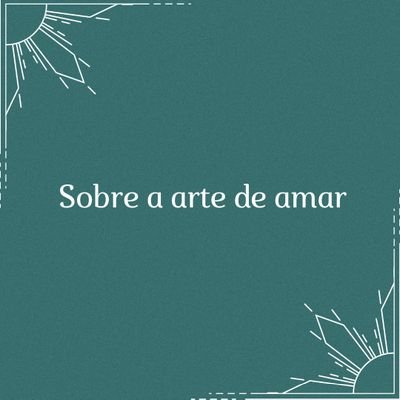 É sobre a arte de amar // Viver sofrendo por amor // E todos os Adeus que você não deu.