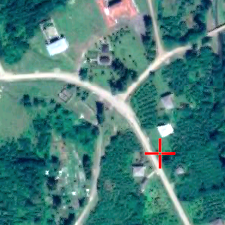 ÅøßîGeo geolocates open source imagery. Independent #OSINT research and verification. Red '+' indicates AOI (not sensor); products oriented true North.