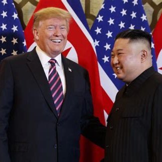 Support Donald trump president Kim jong un of North Korea