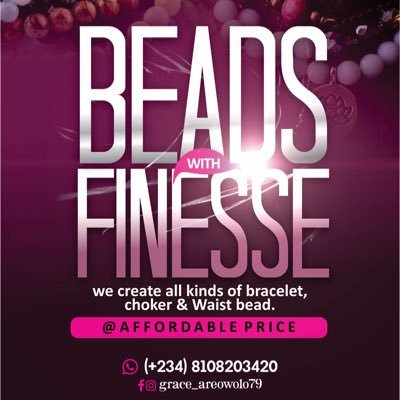 💎Bespoke Bead Jewelry Designer 💎Beautiful Beads For Queen&Kings At Affordable Prices 💎Enjoy The Glam Experience with our Beads 💎Dm/Click👇To Order