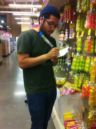 Stand up comedian, who slouches.