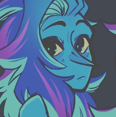 heartiison's profile picture. Blue Addison from Deltarune. Minors DNI!