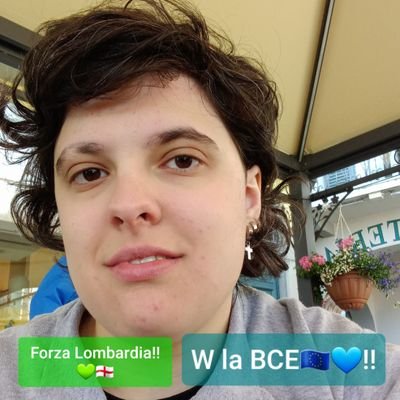 Orgogliosamente lombarda💚,attivista e sostenitrice della BCE🇪🇺💙.
#giulemanidalmorelli🧡 #noisiamovoltolí 🧡 #forzalumbaard💚#WDraghi🇮🇹#WhateverItTakes 🇪