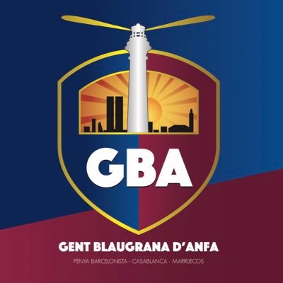 Compte Twitter de la Peña Barcelonista Officielle de #Casablanca - Maroc; sous le numéro 2136 Penya Gent Blaugrana d'Anfa #FCBlive #Barca #MesQueUnaPenya