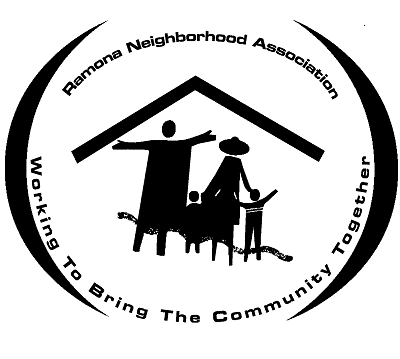 The Ramona Neighborhood Association advances community based volunteerism as a means of promoting the preservation and continuous improvement of our community.