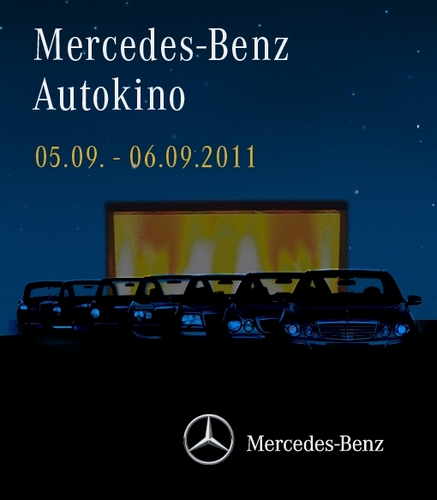 Autokino de luxe! Am 05. und 06.09.2011 - findet das erste Mercedes-Benz Autokino statt. Nehmen Sie zu zweit Platz in einem von 50 Traum-Mercedes