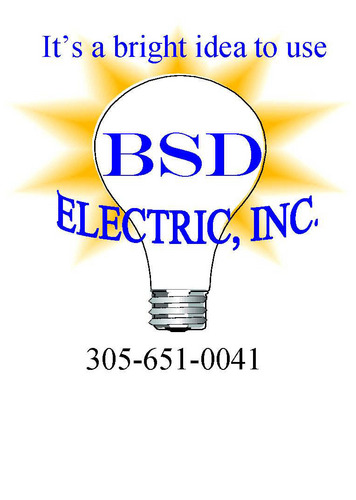 BSDElectric's profile picture. Providing electrical solutions, using quality materials and mastery of the trade to ensure complete and total customer satisfaction.