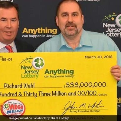 47 year old production manager.. Winner of the largest powerball jackpot lottery... $553million giving back to the society by paying credit cards debt