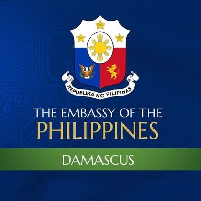 Official Twitter Account of the Embassy of the Republic of the Philippines in Damascus, Syria 🇵🇭 🇸🇾