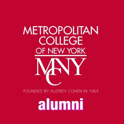 Metropolitan College of New York's 12,000+ graduates is a vibrant network of professionals engaged in improving our world and striving for excellence. #myMCNY