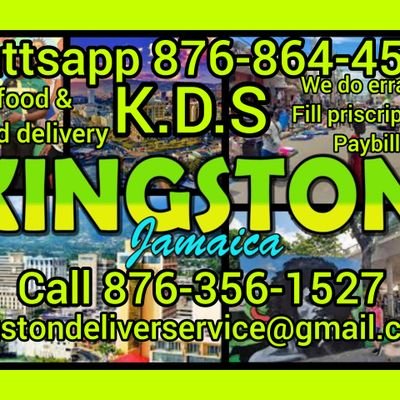 Kingstondeliveryservice@gmailcom 8768644521
We fill priscriptions paybills grocery shoppings run errands sea food ,fast food dropoffs we are happy to serve you