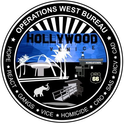 Operations-West Bureau is a 124 sq. mi. area serving 840,400 residents in Hollywood, West LA, Pacific, Wilshire & Olympic areas. Not monitored 24/7.