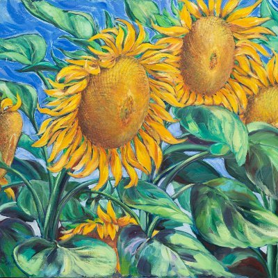 Dem acts writes teaches. threads @lisabarnes808 Mom painted that sunflower #ukraine Justice matters. Once had an octopus on my face